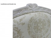 Poltrona Cadeira com Braço Flora com Encosto em Palha